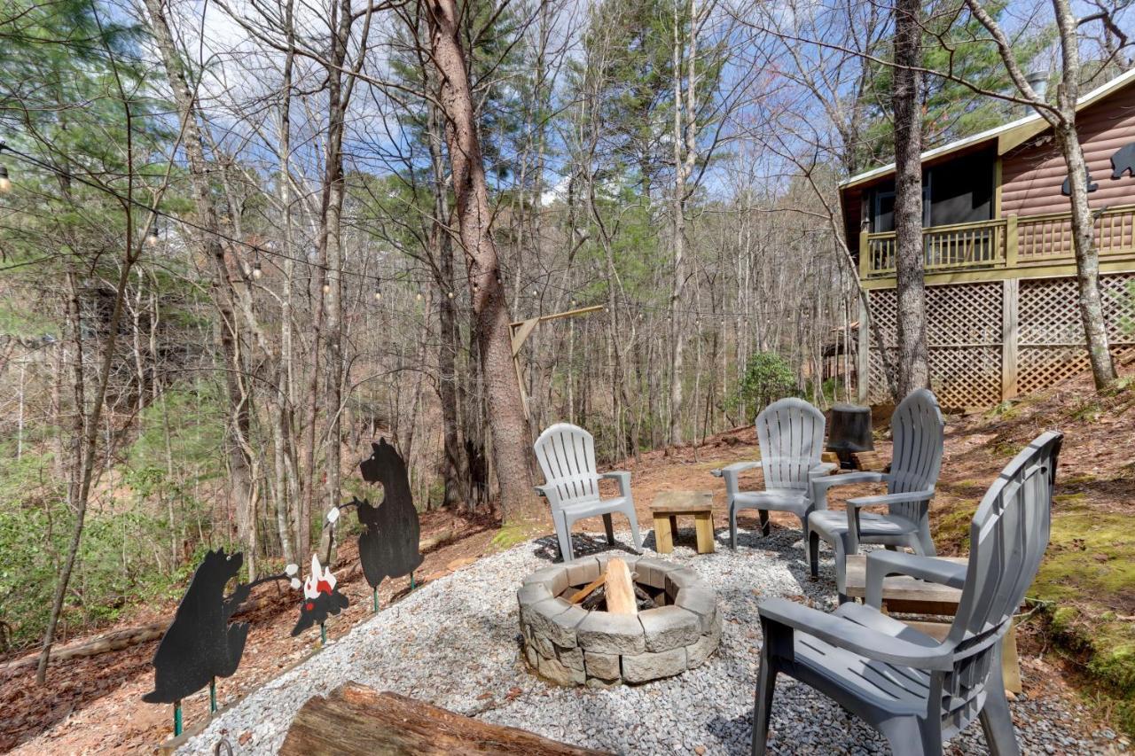Blue Ridge Cozy Cabin In The Woods With Hot Tub! المظهر الخارجي الصورة
